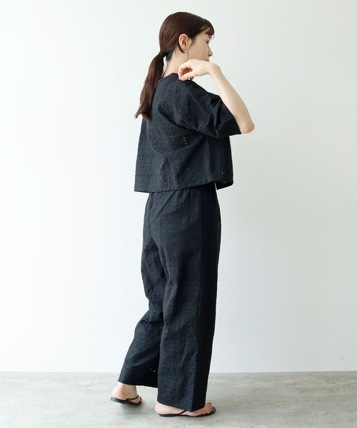 eyelet embroidelyイージーパンツ yuni パンツ eyelet embroidelyイージーパンツ レディース : ZOZOTOWN