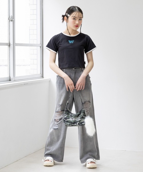 repipi armario tシャツ 「吸水速乾」バタフライチビTシャツ