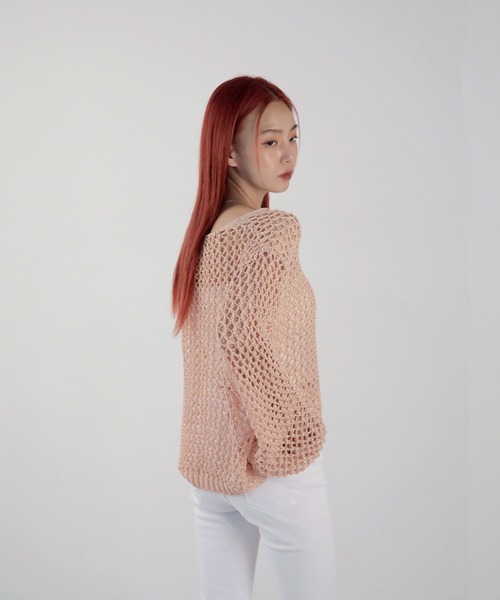 「UNE MANSION」 長袖ニット FREE ブラック レディース_画像2