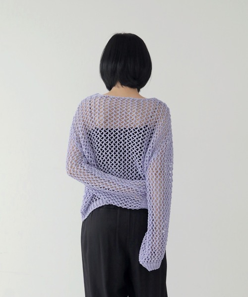 「UNE MANSION」 長袖ニット FREE ブラック レディース_画像9