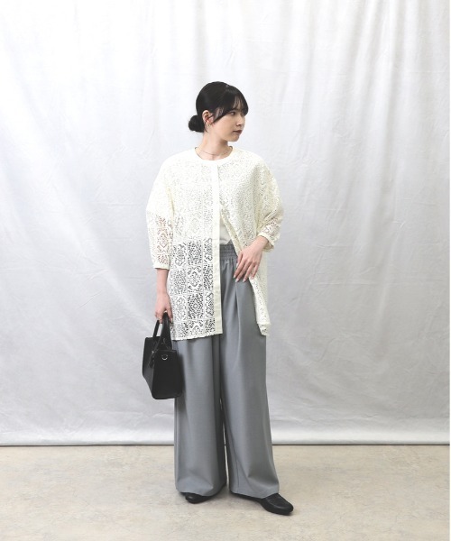 【新品未使用】OHGA ROSE ローズ ブラウス 白 HONEYSUCKLE ROSE（ハニーサックルローズ） ブラウス シャツ