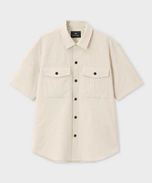 PS Paul Smith ブルゾン アウター エアリーシアサッカー 半袖