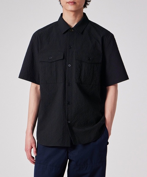 23SS バンドルブルゾン PS Paul Smith ブルゾン アウター エアリーシアサッカー 半袖