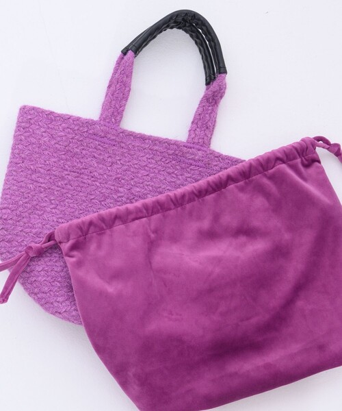 「Freada」 ハンドバッグ ONE SIZE パープル レディース_画像2