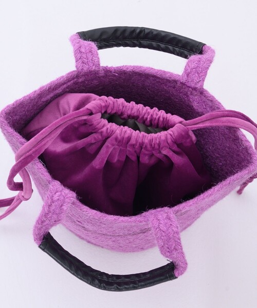 「Freada」 ハンドバッグ ONE SIZE パープル レディース_画像3