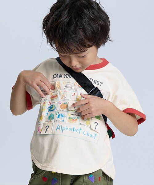 BIT'Z（ビッツ） tシャツ アルファベットと数字表プリント仕掛け半袖T
