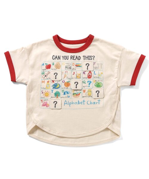 BIT'Z（ビッツ） tシャツ アルファベットと数字表プリント仕掛け半袖T