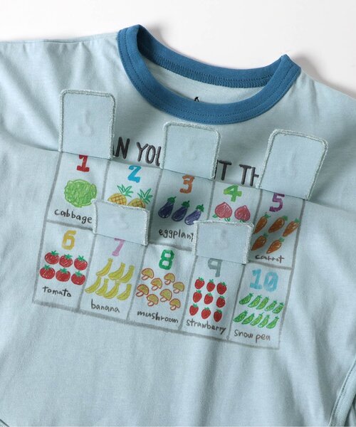 BIT'Z（ビッツ） tシャツ アルファベットと数字表プリント仕掛け半袖T