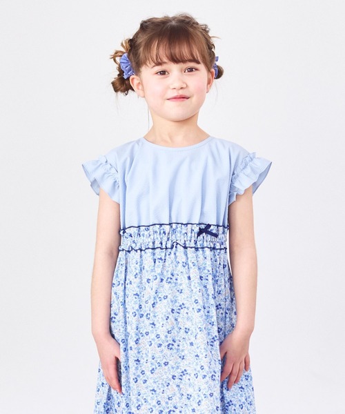 CHOPIN（ショパン） ワンピース 「キッズ」ウエスト切り替え小花柄
