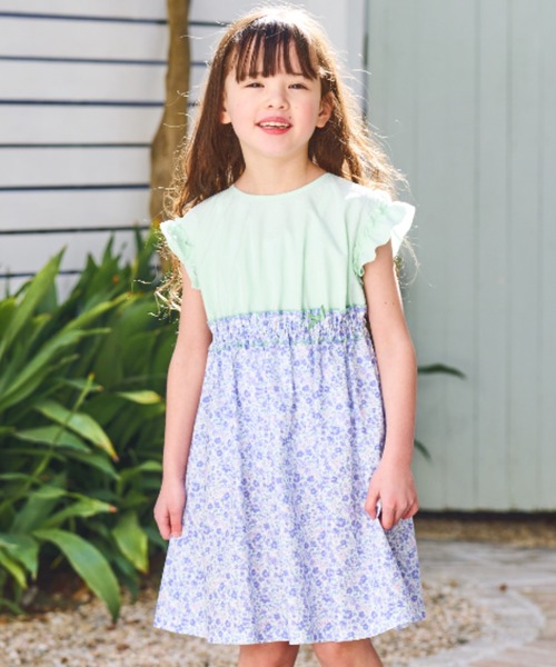 CHOPIN（ショパン） ワンピース 「キッズ」ウエスト切り替え小花柄