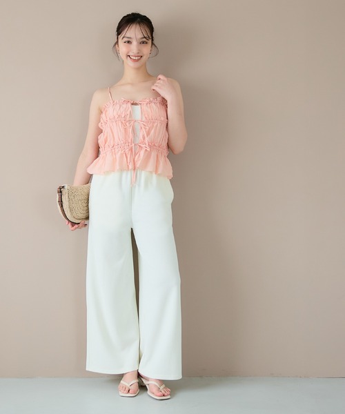 coca（コカ） キャミソール 3連リボンキャミソール : ZOZOTOWN Yahoo