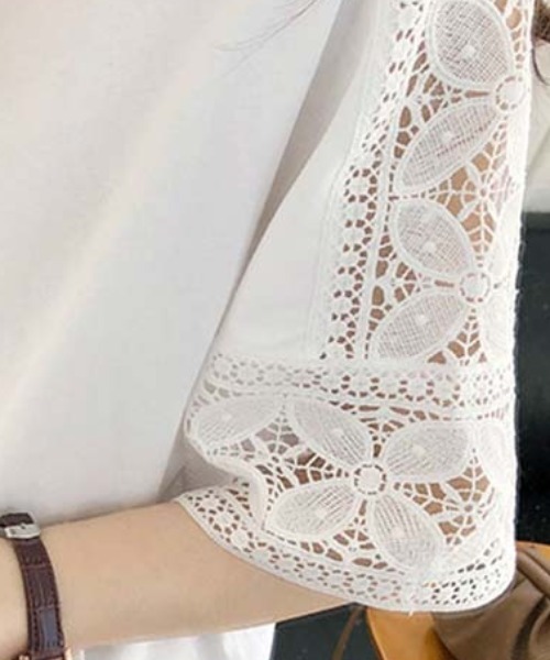 carlaレースカットソー Hella｜ジャガード レース ロングスリーブ カットソー “JACQUARD