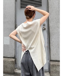 タンクトップ ノースリーブ バックスリットワッフルタンクトップ レディース｜ZOZOTOWN Yahoo!店