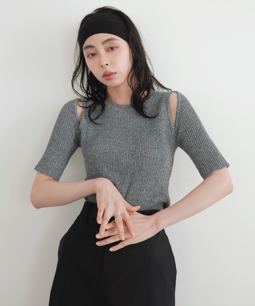 ADEAM オフショルダーセーター サイズ0 LIAN ニット セーター ショルダーオープンニット レディース