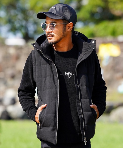 adamsJUGGLER」 「RetroEngine」ベスト L ブラック メンズ