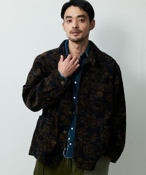 Johnbull（ジョンブル） カバーオール ペイズリーコーデュロイ