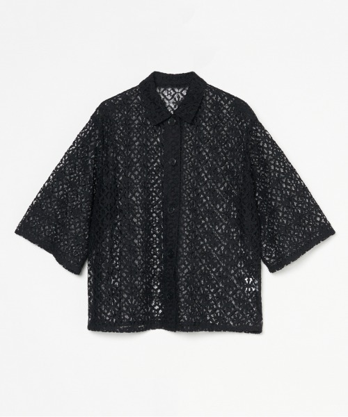 HELIOPOLE（エリオポール） ブラウス シャツ LACE CUBAN SHIRT