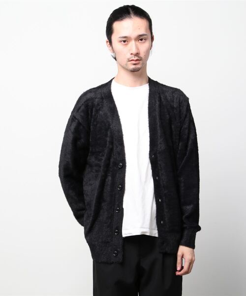 「three dots」 ニットカーディガン SMALL ベージュ メンズ_画像2