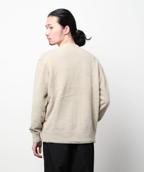 「three dots」 ニットカーディガン SMALL ベージュ メンズ_画像5