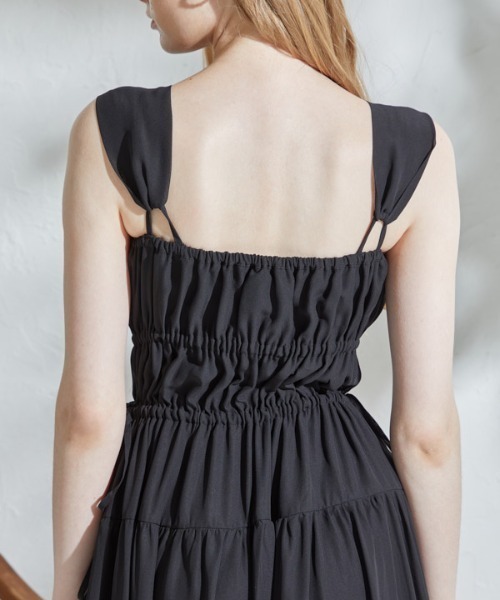 ERADIE（エラディエ） ワンピース Shirring tiered one-piece