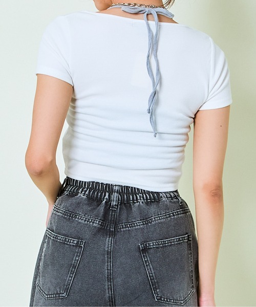 tシャツ レイヤードテレコ半袖トップス レディース : ZOZOTOWN