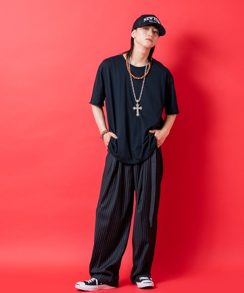 ネックレス an meets zakka ジルコニア装飾ビッグモチーフトップ