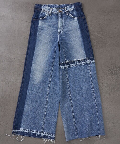 [Wrangler] обработка Denim брюки X-SMALL черный женский 