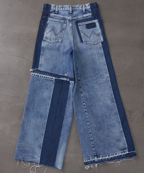 [Wrangler] обработка Denim брюки X-SMALL черный женский 