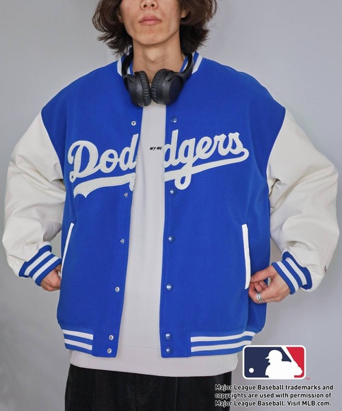 MLB スタジャン LARGE ブルー メンズ : ZOZOTOWN Yahoo!店 - 通販