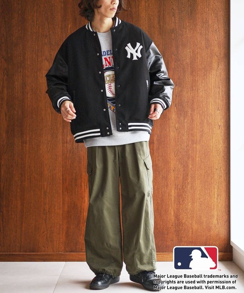 MLB スタジャン LARGE ブルー メンズ : ZOZOTOWN Yahoo!店 - 通販