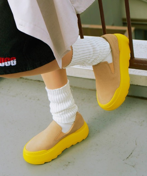 [UGG] low cut спортивные туфли 22.5cm черный женский 
