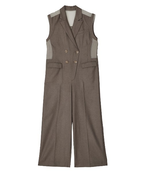 サロペット・オーバーオール・オールインワン Ameri MEDI SHEER SUIT ROMPERS Ameri（アメリ） オールインワン MEDI SHEER SUIT ROMPERS レディース