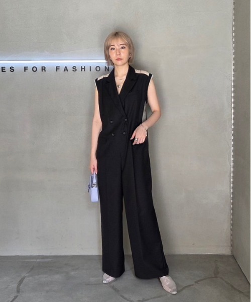 サロペット・オーバーオール・オールインワン Ameri MEDI SHEER SUIT ROMPERS Ameri（アメリ） オールインワン MEDI SHEER SUIT ROMPERS レディース
