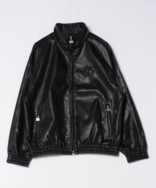 FUBU（フブ） コート ジャケット 「FUBU」Faux Leather Track Jacket