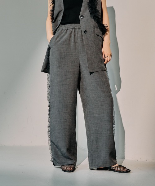 LEPSIM（レプシィム） パンツ 「リネンライクドライシリーズ」サイド