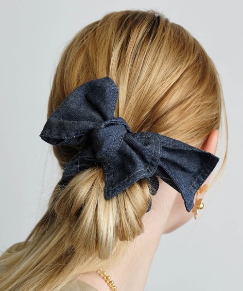 ZAKKA-BOX（ザッカボックス） シュシュ デニムリボンシュシュ