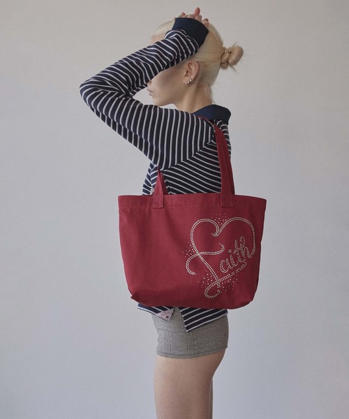 トートバッグ [SOFT SEOUL] EYELET CUPID TOTE BAG Luft Mansion> Eco Bag / Blue | cai