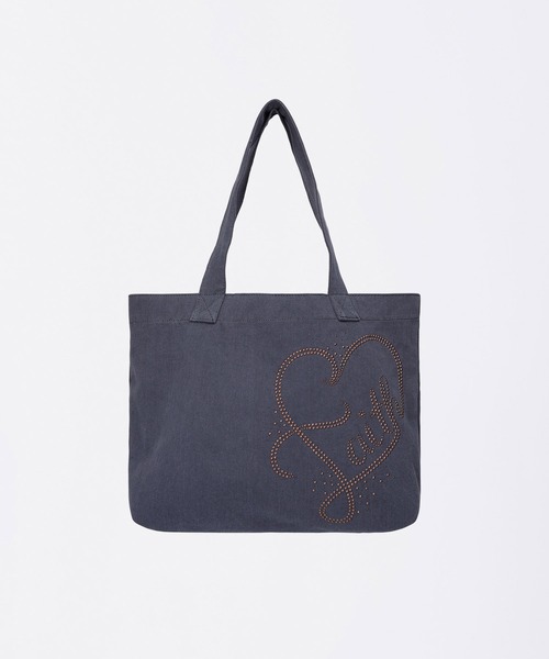 SCULPTOR トートバッグ Faith Rhinestone Eco Bag レディース