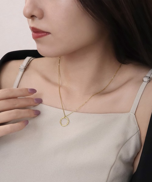 con affetto ネックレス K18ダイヤフラワーネックレス レディース