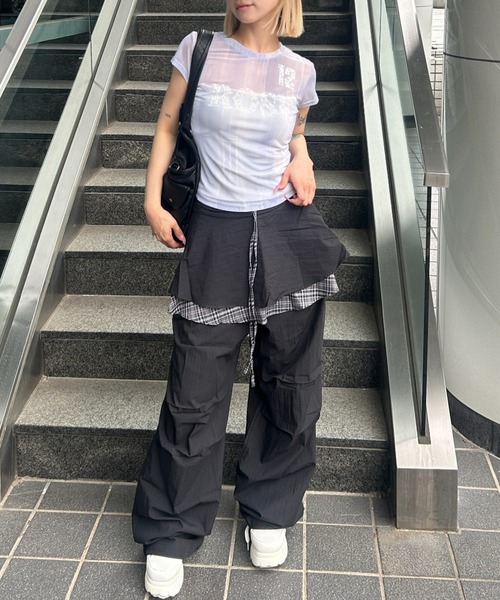 KOM（ドットコム） ワイドパンツ パンツ A'GEM/9 × 「.KOM/ドットケー