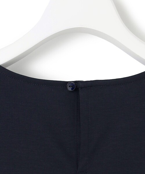 tシャツ 「汗じみ防止加工」スカーフプリントコンビ フレンチスリーブ