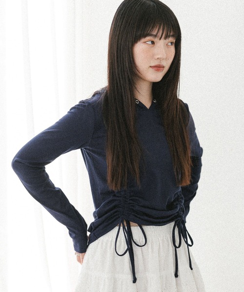 tシャツ ドロストフーディカットソー　581497 レディース