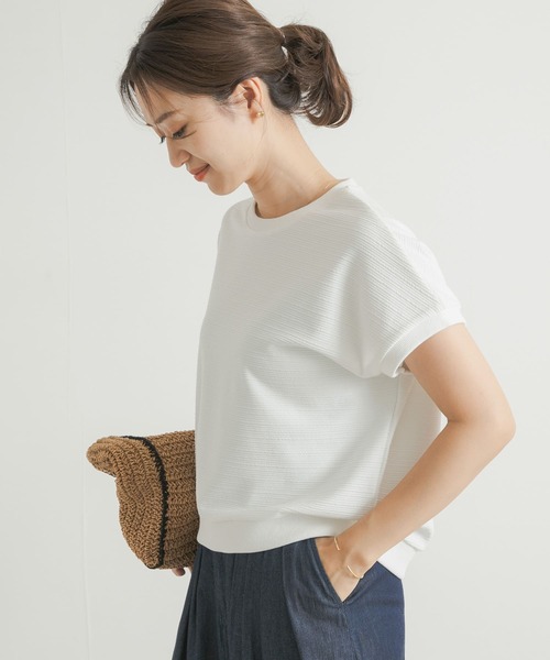 「URBAN RESEARCH DOORS」 半袖カットソー MEDIUM オフホワイト レディース