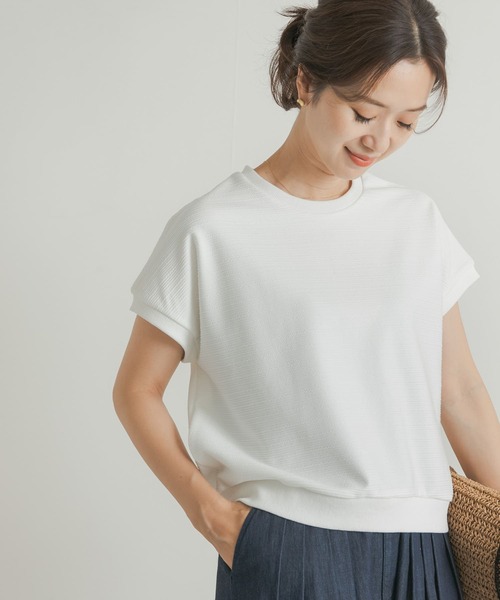 「URBAN RESEARCH DOORS」 半袖カットソー MEDIUM オフホワイト レディース
