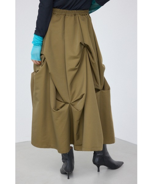 PLUS（AZUL BY MOUSSY） スカート 「PLUS」ランダムタックフレア
