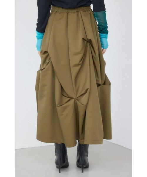 PLUS（AZUL BY MOUSSY） スカート 「PLUS」ランダムタックフレア