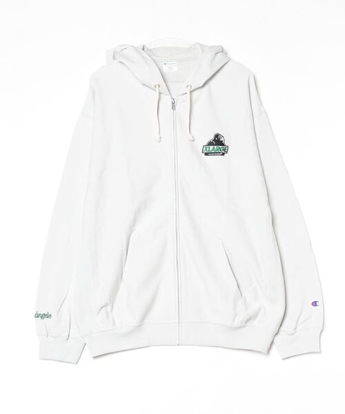 Champion グレー パーカー X-LARGE Champion 「Champion」 「XLARGE」ジップアップパーカー