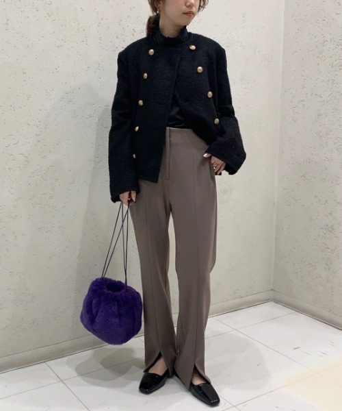 「Mila Owen」 チノパンツ 0 パープル レディース