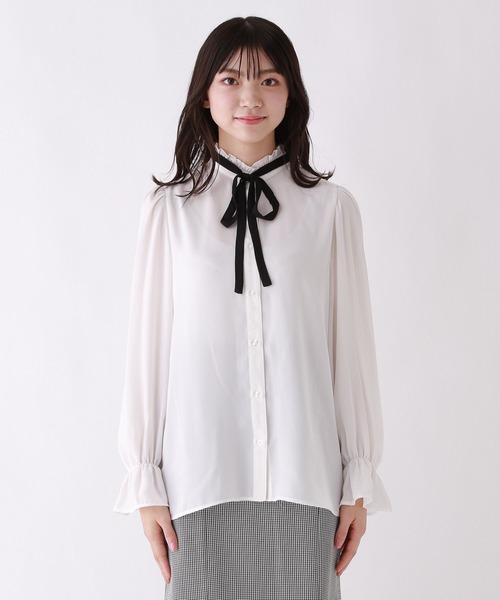 「repipi armario」 「KIDS」長袖ブラウス LARGE ピンク キッズ_画像8