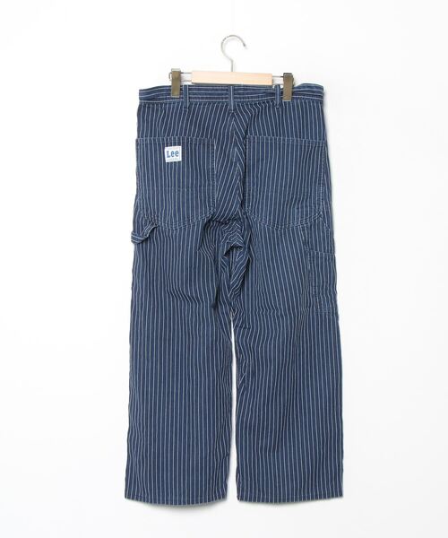 「Lee」 ストライプ柄デニムパンツ L ネイビー メンズ